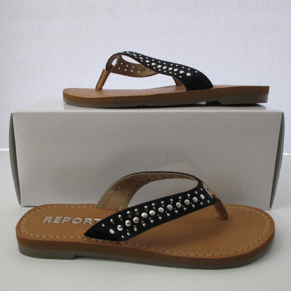 GIRL’S REPORT BRADEN FLIP FLOP SIZE 12M US NIB